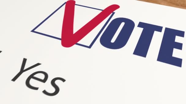 Abstimmungen mit zwei Wahlmöglichkeiten - für oder gegen stimmen - Filmmaterial, Video