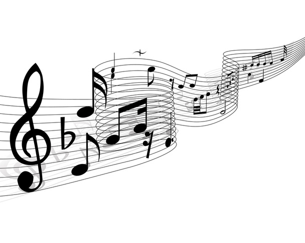 Musical notes stuff - Vector, Image