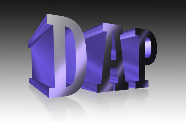 Letras DAP - Ilustración 3D
 - Foto, Imagen