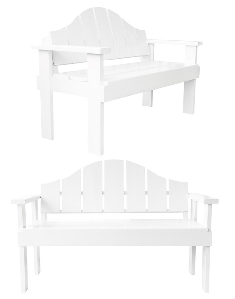 dekorativer weißer Holzstuhl modernen Stils - Foto, Bild