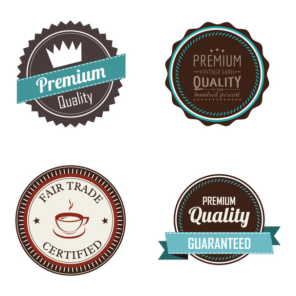 premium labels - Vector, Image