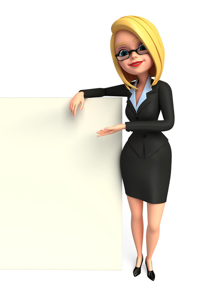 Business woman blank - Foto, Imagem