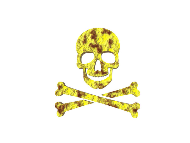 Cráneo como símbolo de peligro y muerte
 - Foto, imagen
