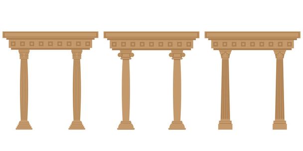 Vector set of antique arches. - Vector, Image