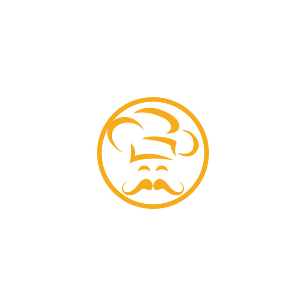 Projeto do logotipo do vetor do chef. Cozinhar e restaurante conceito logotipo
. - Vetor, Imagem