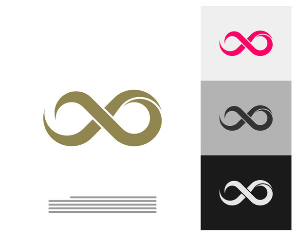 Sonsuzluk logo vektör şablonu, Yaratıcı Sonsuzluk logo tasarımı konsepti - Vektör, Görsel
