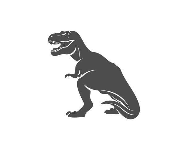 Шаблон логотипа T rex. векторная иллюстрация - Вектор,изображение