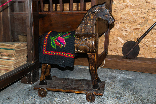 Very old rocking horse for children - Photo, Image