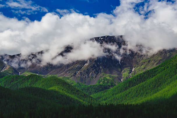 Působivé pohoří v Kuray stepi Altai Krai, Rusko - Fotografie, Obrázek
