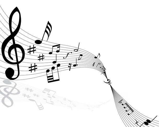 Notas musicales - Vector, Imagen