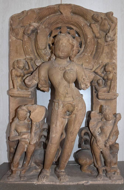 Gwalior, Madhya Pradesh / Indien - 15. März 2020: Skulptur der hinduistischen Göttin - Foto, Bild
