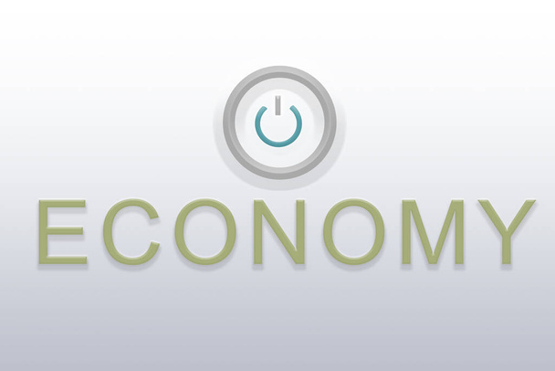 Koncepcja otwarcia lub ponownego uruchomienia gospodarki lub działalności gospodarczej pokazana za pomocą przycisku Start. - Zdjęcie, obraz