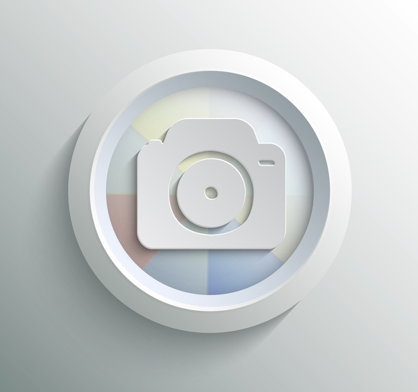 Icon camera - Vector, afbeelding