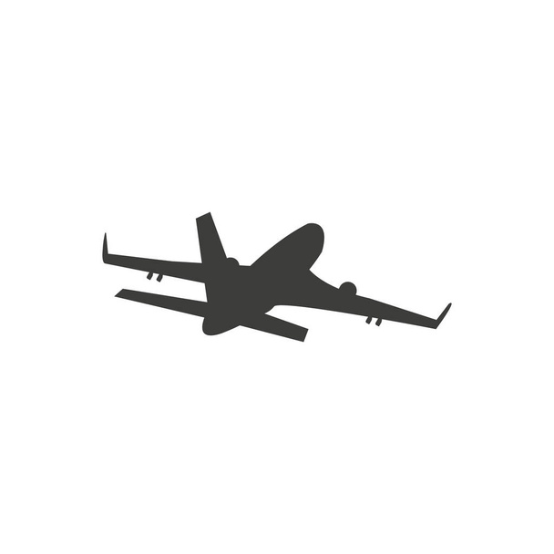 Billets d'avion vol vol vol décollage silhouette élément. Le symbole de l'avion. Icône voyage. Design plat. SPE 10
. - Vecteur, image