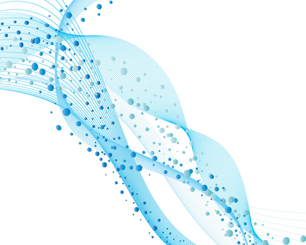Water and bubbles - Vector, Image