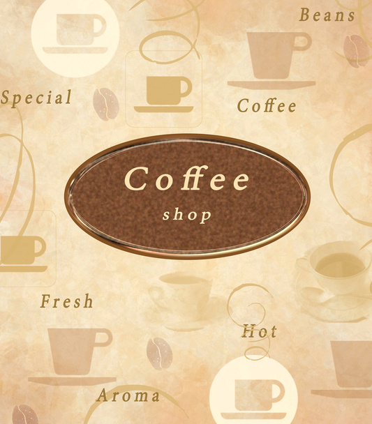 Café menu dekking - Foto, afbeelding
