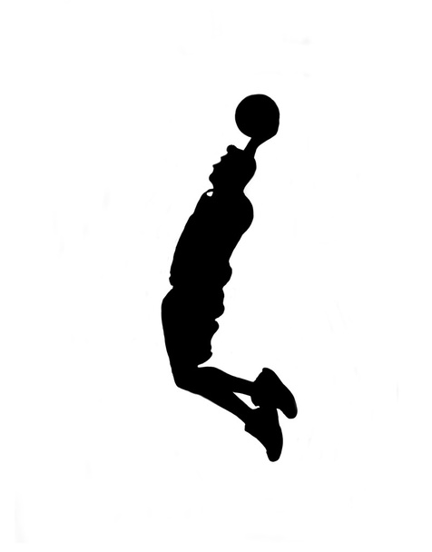 silueta slam dunk
 - Foto, Imagen