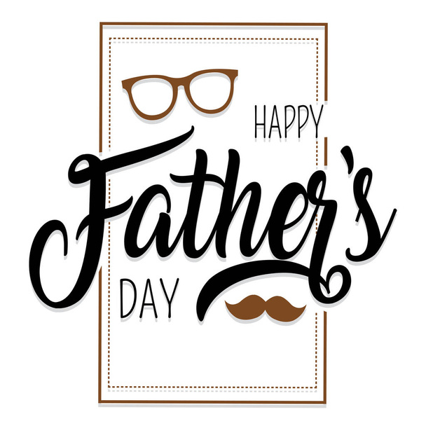 Carte Happy Fathers Day - Vecteur, image