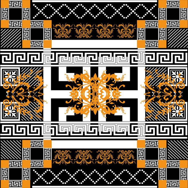 patrón griego con diseño de patrón sin costura de estilo barroco
 - Foto, imagen