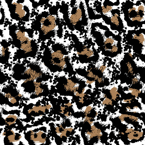 leopard hand draw abstract seamless pattern  - Foto, Imagen
