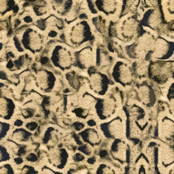 leopardo pele textura pele mão desenhar ilustração sem costura padrão
 - Foto, Imagem