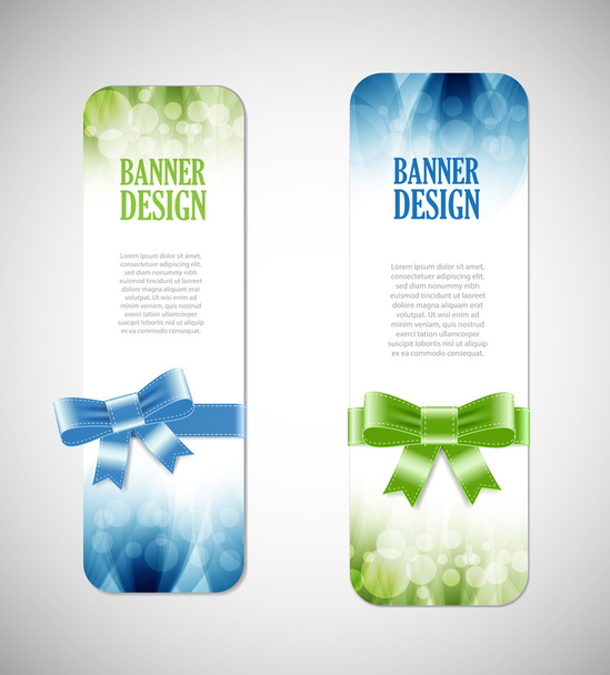 kleurrijke vector banners met elegante achtergronden - Vector, afbeelding