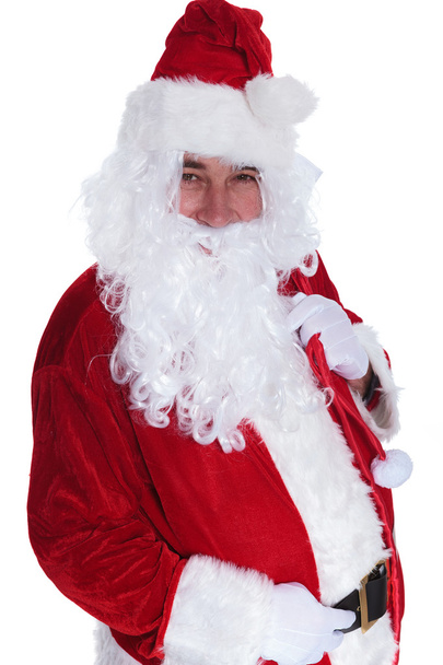 портрет улыбающегося Санта-Клауса
 - Фото, изображение