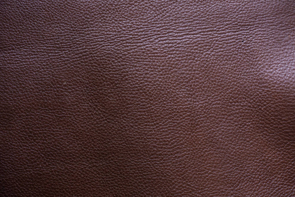 Genuíno marrom fundo de couro de grão integral artesanato textura
 - Foto, Imagem