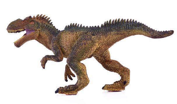zielony tyranozaur izolowany na białym tle - Zdjęcie, obraz