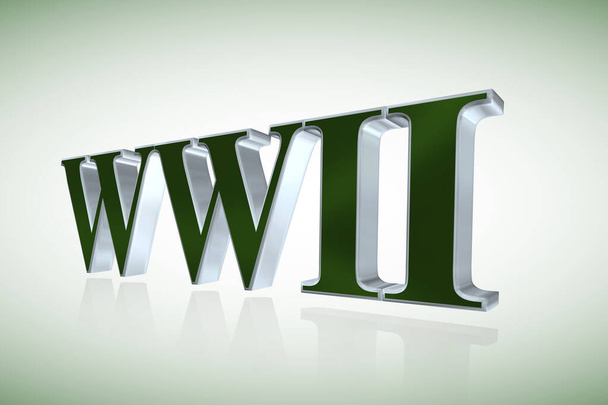 WWII γράμματα - 3D εικονογράφηση - Φωτογραφία, εικόνα