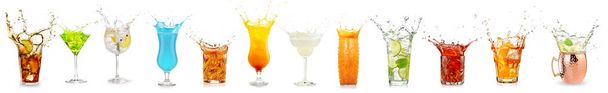spruzzando cocktail raccolta isolato su sfondo bianco
 - Foto, immagini
