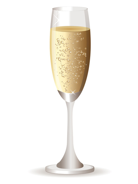 Sklenice šampaňského - Vektor, obrázek