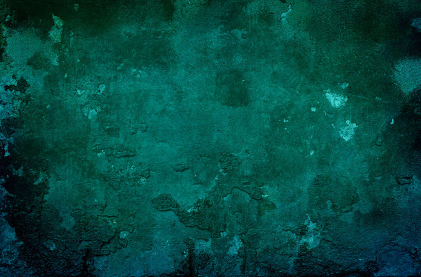 old green grungy wall background or texture  - Foto, Bild