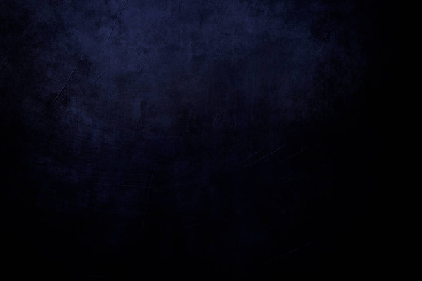 black and blue grungy background with spotlight background  - Foto, Bild