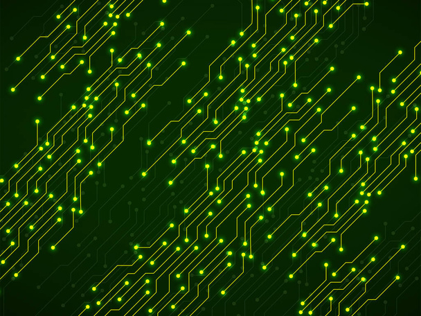 Abstract background with digital circuit board, technology texture. Electronic motherboard. Vector illustration - Vector, Image