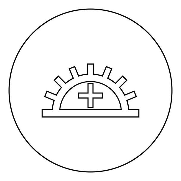 Обозначение на иконке символа обоев круглого контура черного цвета вектор иллюстрации плоский стиль простое изображение
 - Вектор,изображение