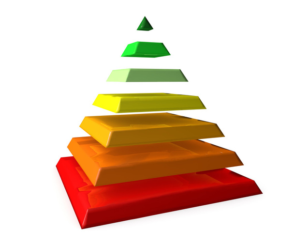 Infographic examplesbusiness pyramida - Fotografie, Obrázek