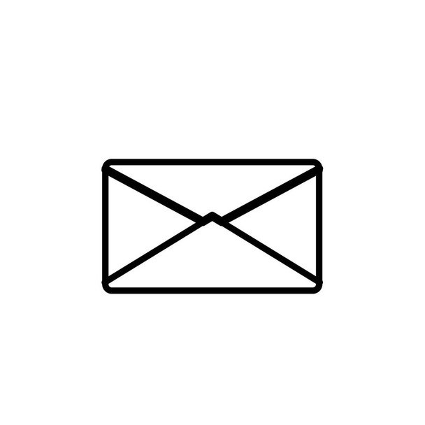 Envolvente Mail Mensaje Icono Diseño Vector Plantilla e ilustración
 - Vector, imagen
