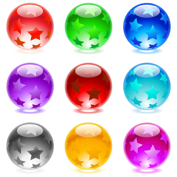 Glossy spheres - Vektor, kép