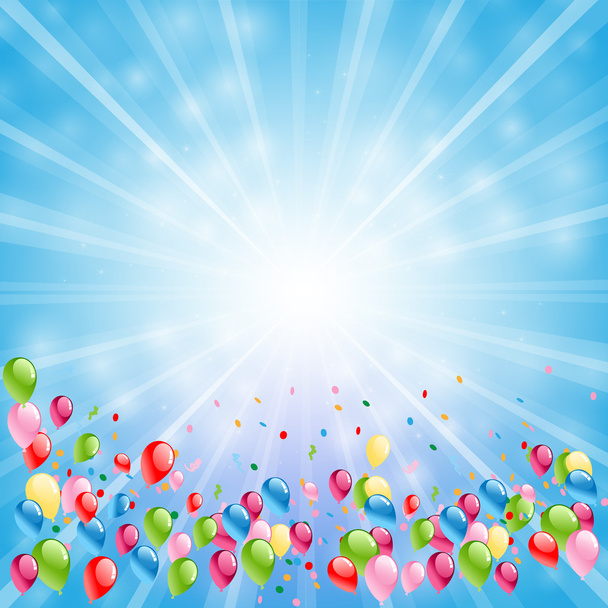 χρωματιστά μπαλόνια φόντο - Διάνυσμα, εικόνα