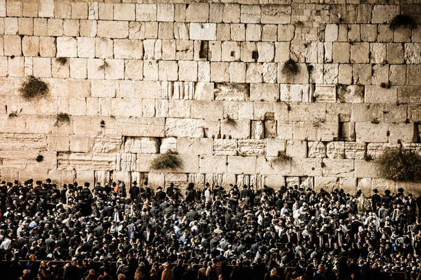 西部の壁、エルサレム、イスラエル共和国での祈り. - 写真・画像