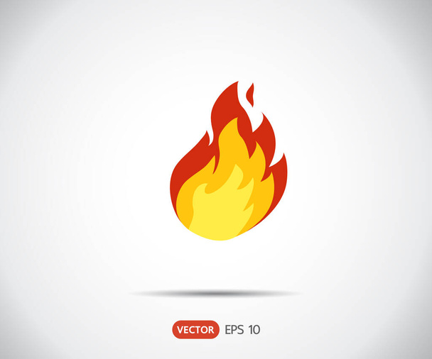 Icono de fuego, logo Vector ilustración
 - Vector, Imagen