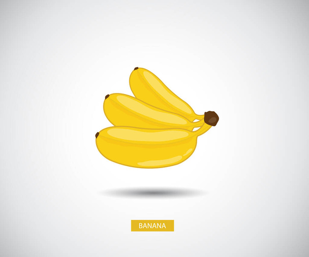 Banana, fruit vector illustration - Vector, Image