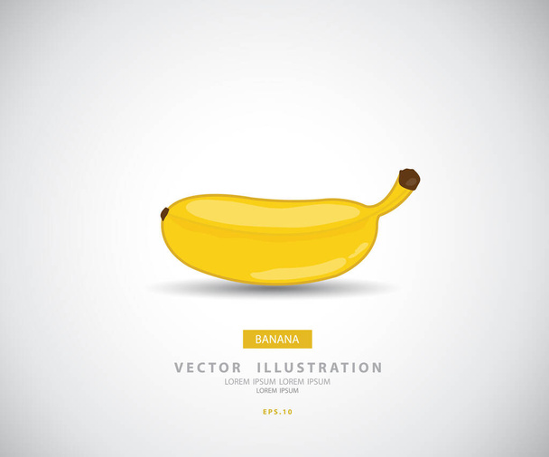 Banán, ilustrace vektoru ovoce - Vektor, obrázek