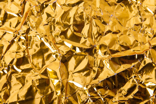 Oro increspato carta stagnola texture sfondo
. - Foto, immagini