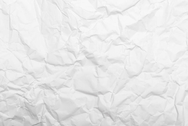 fehér gyűrött papír textúra háttér. - Fotó, kép