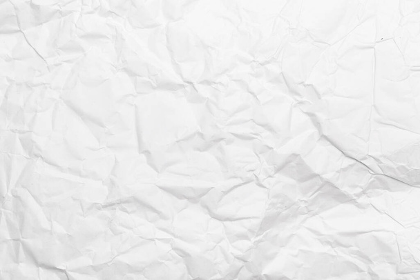 White crumpled paper texture background. - Photo, Image