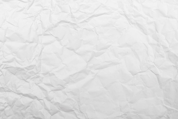 λευκό τσαλακωμένο φόντο υφής χαρτιού. - Φωτογραφία, εικόνα