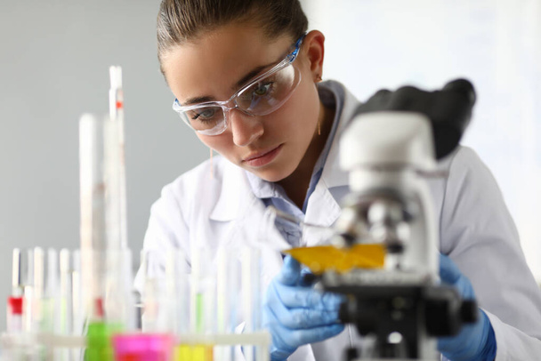 Researcher working in lab - Photo, Image