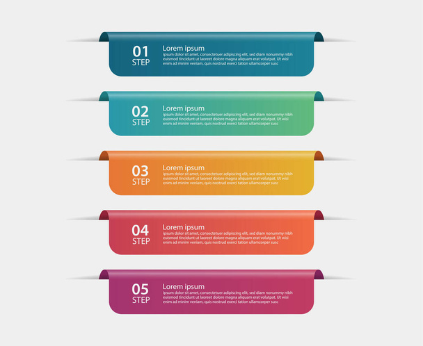 Presentation business infographic template - Wektor, obraz